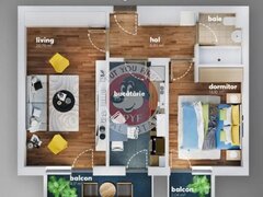 Grand Kristal Residence | 2 camere | 60mp | Decomandat | B12717